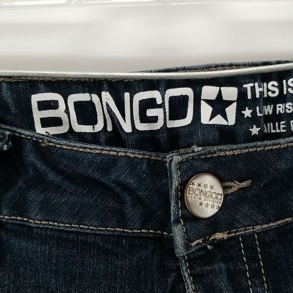 Bongo Jeans Women's Size 10 Washed Blue Low Rise Flare Leg This Is Milan - Picture 5 of 13